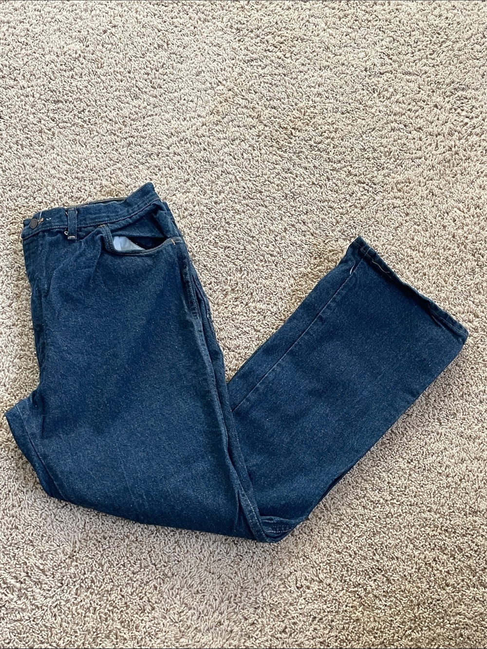 Rustler by Wrangler Men's Dark Blue Denim Jeans - Classic Straight Fit
